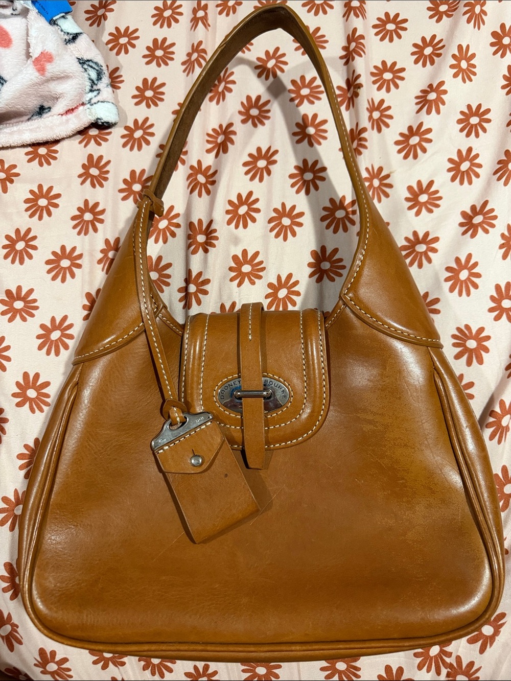 Dooney & Bourke Tan Leather Shoulder Bag